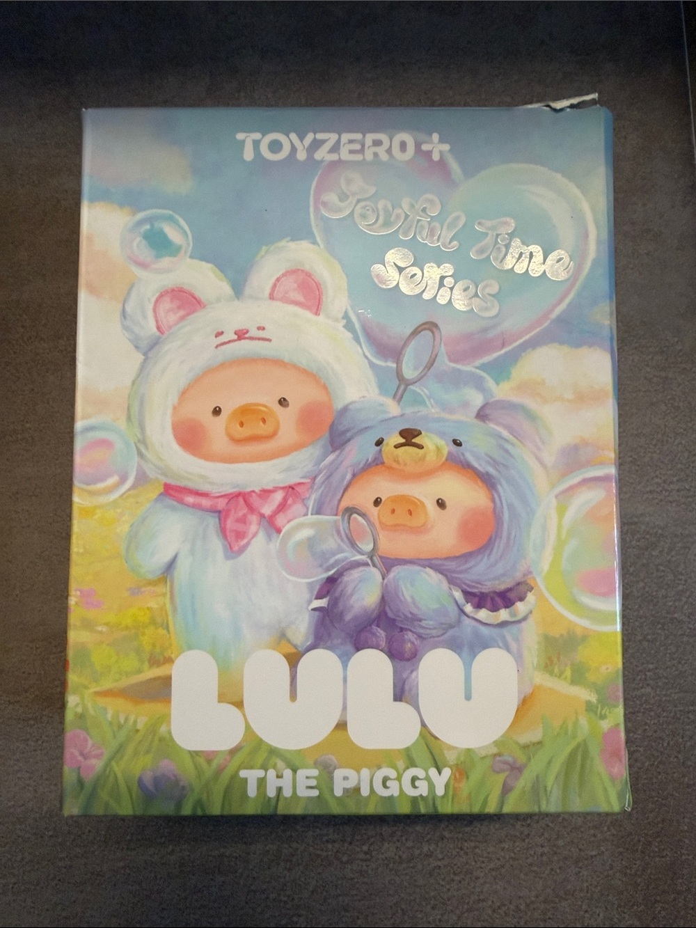 ToyZero Lulu The Piggy Toy - Pastel Blue & White